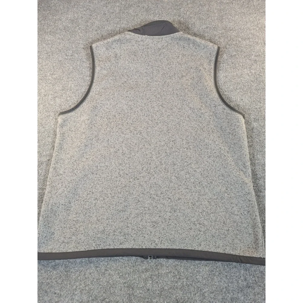 The North Face Gordon Lyons Fleece Vest Mens XL Gray Full Zip Sweater Vest #2406